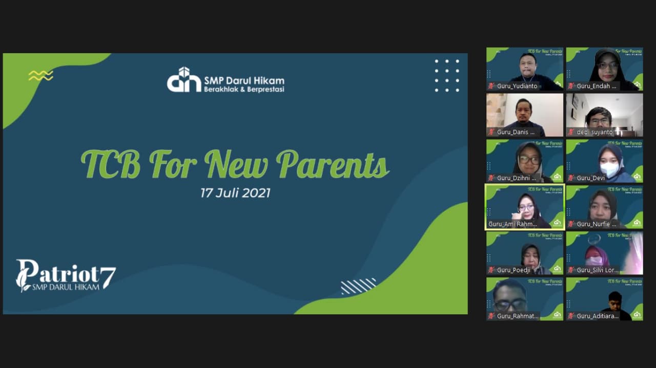 TCB For New Parents (Pertemuan Orang Tua Siswa Kelas 7 TA 2021 - 2022)