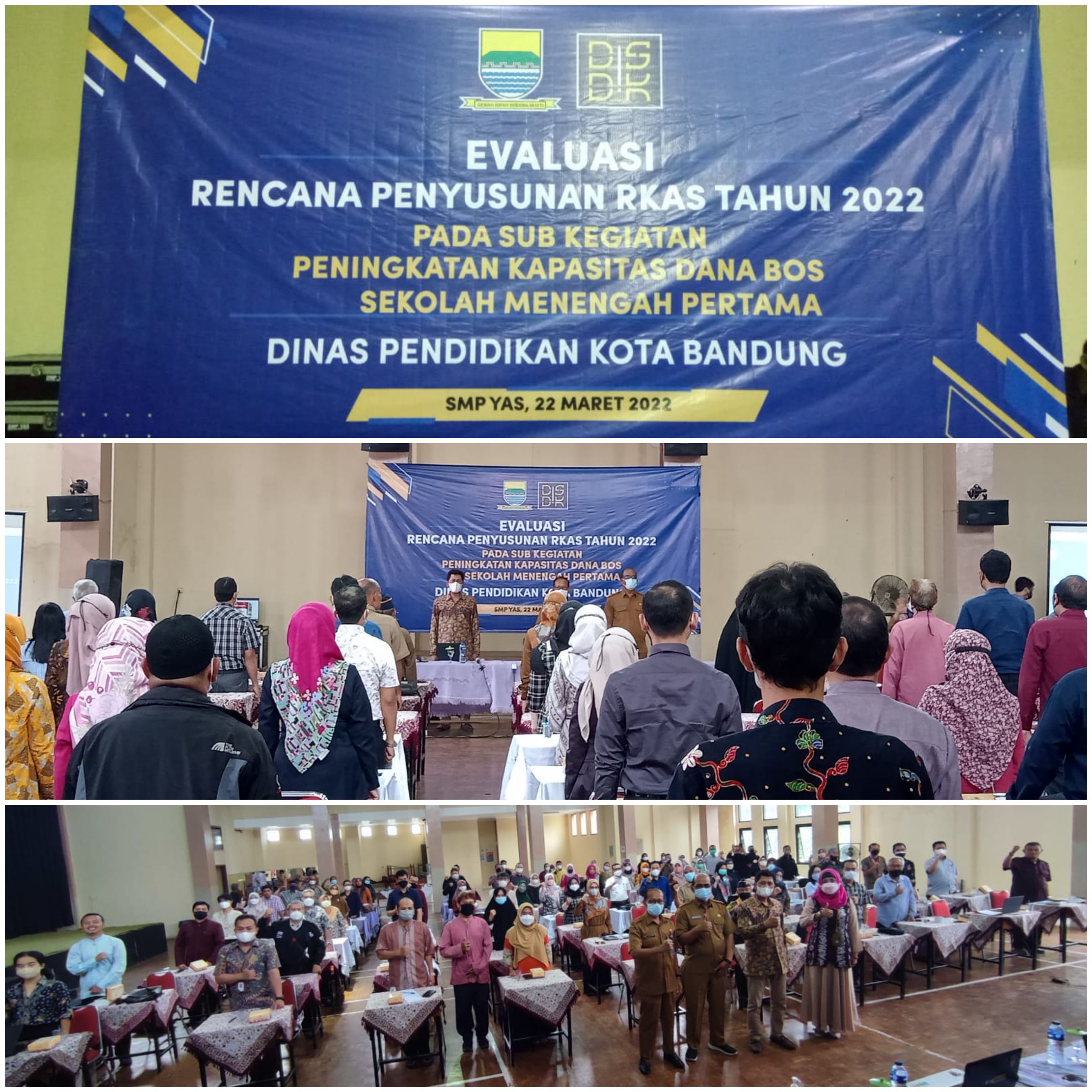 Kegiatan Evaluasi Rencana Penyusunan RKAS Tahun 2022 - Dinas Pendidikan Kota Bandung (22 Maret 2022)