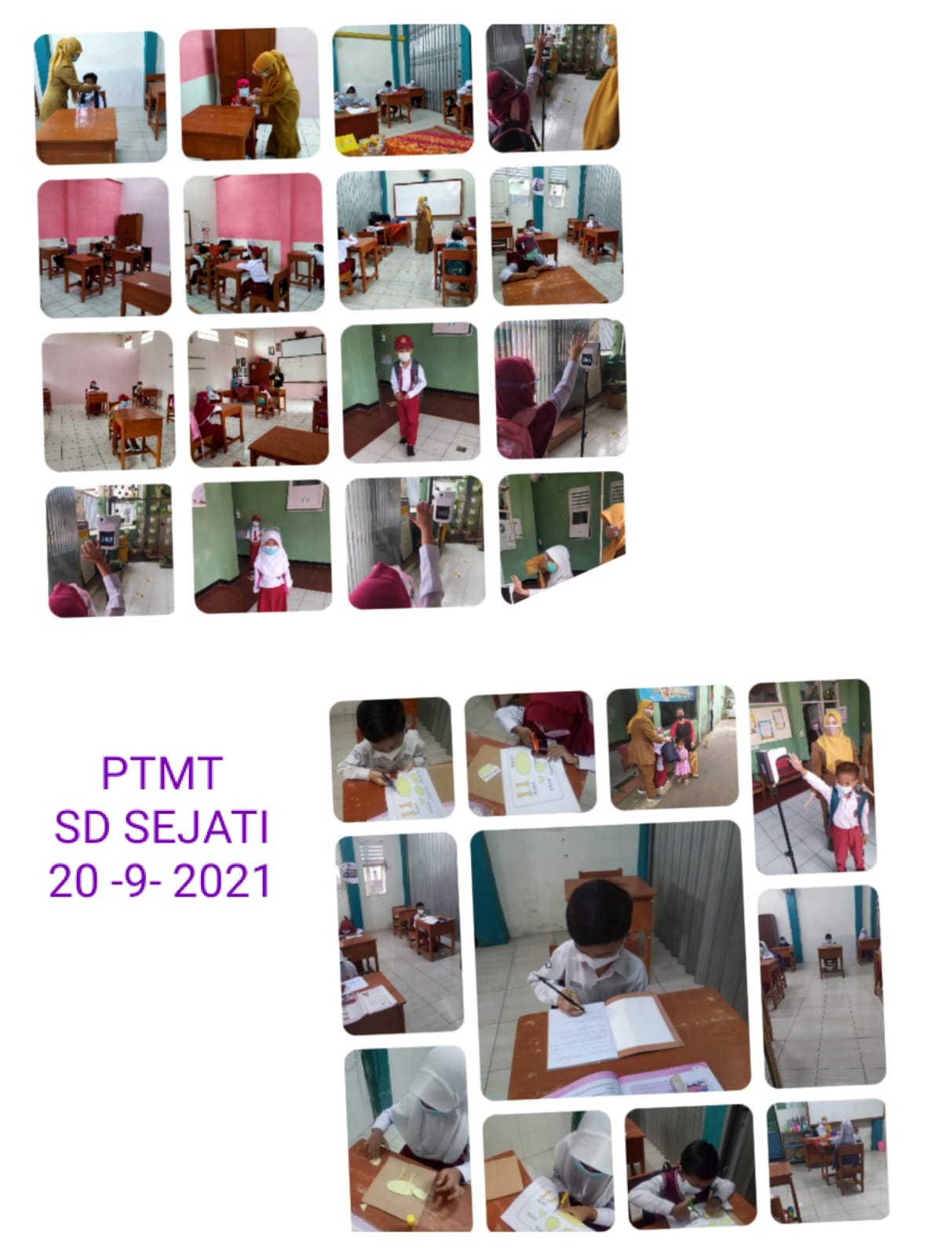 Dokumentasi PTMT SD Sejati Tanggal 20 September 2021
