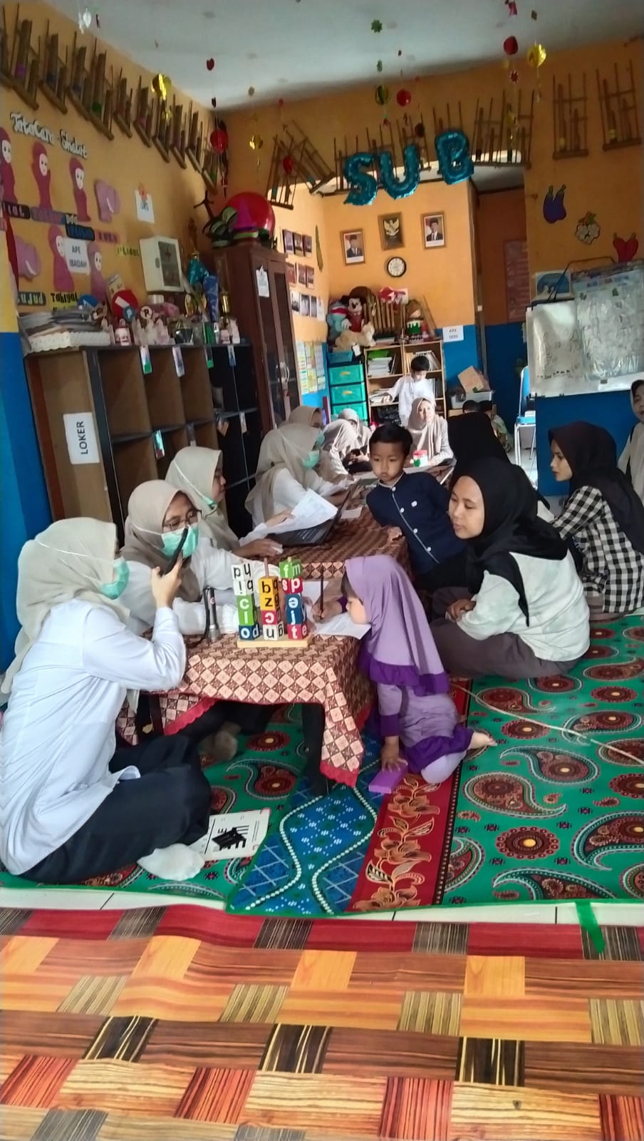 Kegiatan DDTK Pos Paud Matahari bekerjasama dengan PUSKESMAS Cibiru