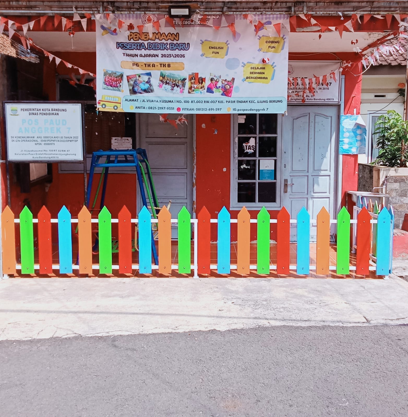 gerbang sekolah Pos Paud Anggrek 7