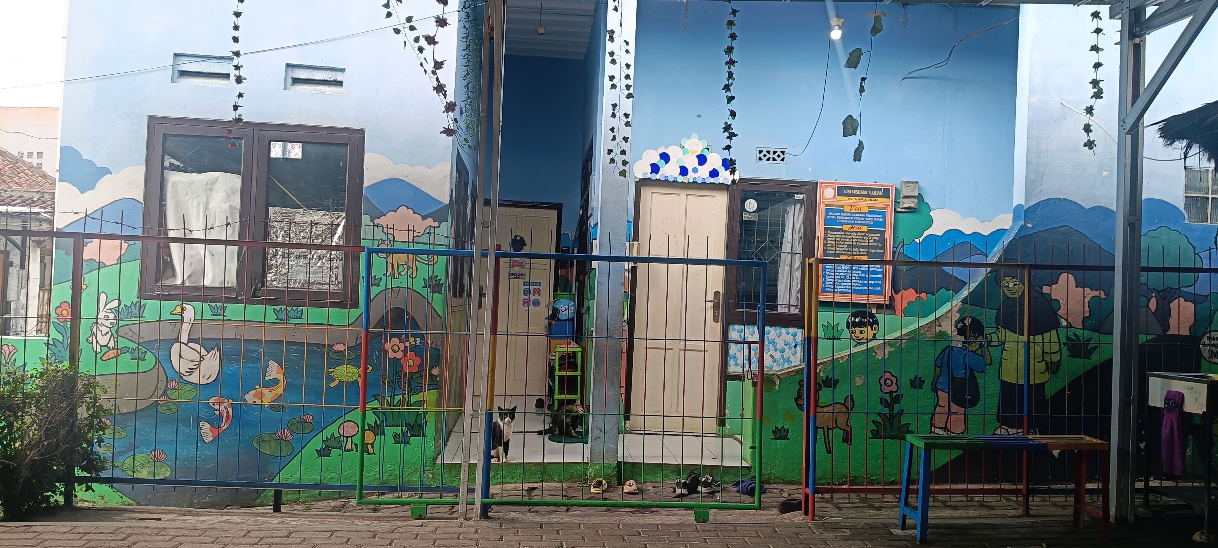 Gerbang sekolah Kober Nurul Islam